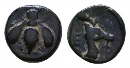 IONIA. Ephesus. AE, ca. 305-288 B.C.
Reference:
Condition: Very Fine

Weight: 0.6 gr
Diameter: 8 mm