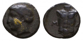 IONIA. Magnesia ad Maeandrum. Ae (2nd-1st centuries BC).
Reference:
Condition: Very Fine

Weight: 0.7 gr
Diameter: 8 mm