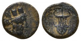 Greek Coins, Ae. (359-336 BC), Æ
Reference:
Condition: Very Fine

Weight: 1.2 gr
Diameter: 11 mm