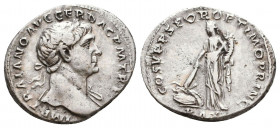 Trajan (AD 98-117). AR denarius.
Reference:
Condition: Very Fine

Weight: 3.2 gr
Diameter: 18 mm