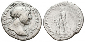 Trajan (AD 98-117). AR denarius.
Reference:
Condition: Very Fine

Weight: 3.0 gr
Diameter: 18 mm