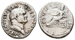 Vespasian. A.D. 69-79. AR denarius 
Reference:
Condition: Very Fine

Weight: 3.4 gr
Diameter: 18 mm