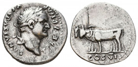 Vespasian. A.D. 69-79. AR denarius 
Reference:
Condition: Very Fine

Weight: 3.4 gr
Diameter: 18 mm