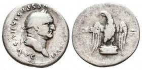 Vespasian. A.D. 69-79. AR denarius 
Reference:
Condition: Very Fine

Weight: 3.3 gr
Diameter: 18 mm