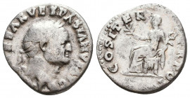 Vespasian. A.D. 69-79. AR denarius 
Reference:
Condition: Very Fine

Weight: 3.3 gr
Diameter: 18 mm