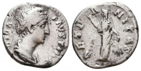 Diva Faustina I. Died A.D. 140/1. AR denarius
Reference:
Condition: Very Fine

Weight: 3.2 gr
Diameter: 17 mm