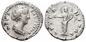 Diva Faustina I. Died A.D. 140/1. AR denarius
Reference:
Condition: Very Fine

Weight: 2.7 gr
Diameter: 19 mm