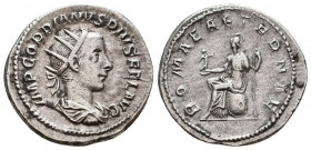 Gordian III. A.D. 238-244. AR antoninianus
Reference:
Condition: Very Fine

Weight: 4.6 gr
Diameter: 22 mm