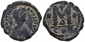 Justinus I., 518-527. Æ Follis
Reference:
Condition: Very Fine

Weight: 17.2 gr
Diameter: 32 mm