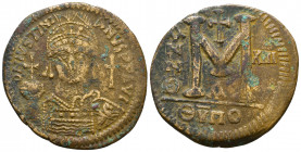 Justinian I. AD 527-565. Ae
Reference:
Condition: Very Fine

Weight: 20.8 gr
Diameter: 37 mm