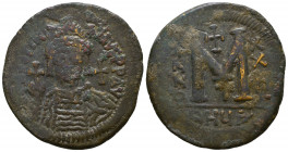 Justinian I. AD 527-565. Ae 
Reference:
Condition: Very Fine

Weight: 17.8 gr
Diameter: 37mm