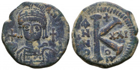 Justinian I. AD 527-565. Ae 
Reference:
Condition: Very Fine

Weight: 10.0 gr
Diameter: 26 mm