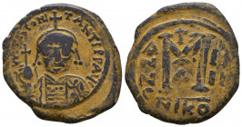 Tiberius II Constantine. 578-582. Æ
Reference:
Condition: Very Fine

Weight: 13.8 gr
Diameter: 29 mm