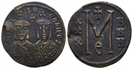 Michael II the Amorian, with Theophilus. 820-829. Æ follis
Reference:
Condition: Very Fine

Weight: 8.2 gr
Diameter: 28 mm