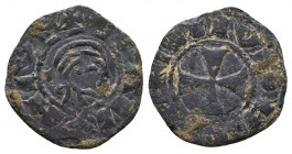 CRUSADERS. Ae, 1108-1118. Follis
Reference:
Condition: Very Fine

Weight: 0.6 gr
Diameter: 16 mm