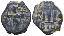 Arab - Byzantine Coins, Ae
Reference:
Condition: Very Fine

Weight: 4.2 gr
Diameter: 22 mm