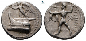Kings of Macedon. Tarsos. Demetrios I Poliorketes 306-283 BC. Struck circa 298-295 BC. Drachm AR