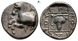Thrace. Maroneia circa 400 BC. Poseidippos, magistrate. Triobol AR