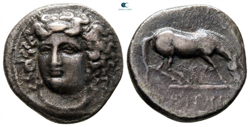 Thessaly. Larissa circa 340-320 BC. 
Drachm AR

19 mm, 5,29 g

Facing head ...