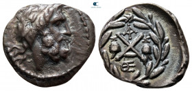Achaia. Lakedaimon (Sparta). Achaian League circa 86 BC. Triobol - Hemidrachm AR