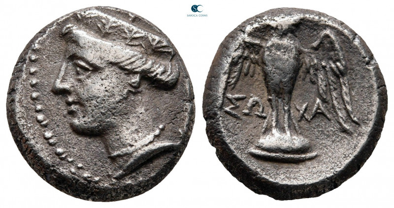 Pontos. Amisos (as Peiraieos) circa 370-300 BC. 
Siglos AR

16 mm, 5,00 g

...
