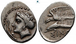 Paphlagonia. Sinope circa 330-300 BC. Aiginetic standard. Krith–, magistrate. Drachm AR