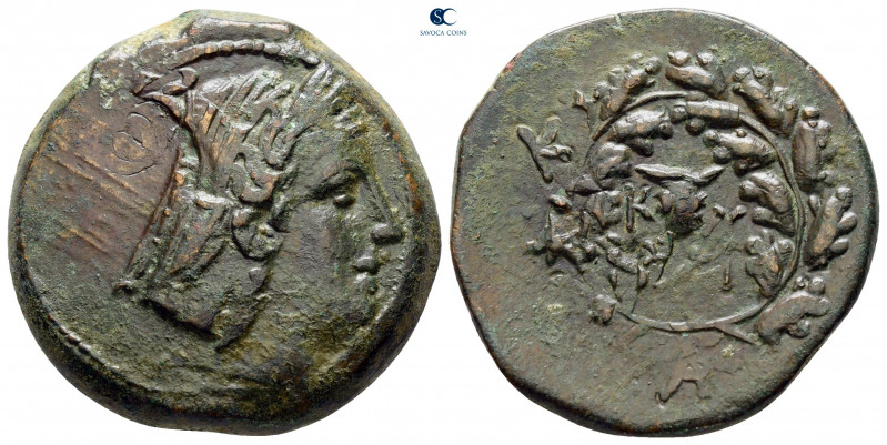 Mysia. Kyzikos circa 300-200 BC. 
Bronze Æ

27 mm, 15,28 g

Prow to right /...