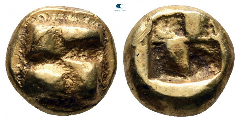 Ionia. Uncertain mint circa 625-600 BC. 
Sixth Stater or Hekte EL

10 mm, 1,9...