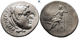 Caria. Alabanda circa 169-8 BC. Civic issue in the name and types of Alexander III of Macedon. Dated CY 1 = 169-8 BC. Tetradrachm AR
