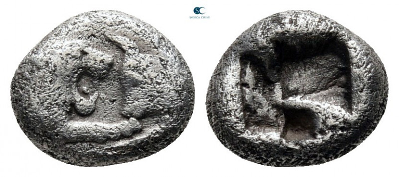 Kings of Lydia. Sardeis. Kroisos 560-546 BC. 
1/12 Stater AR

7 mm, 0,81 g
...