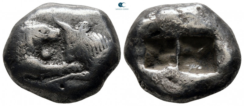 Kings of Lydia. Sardeis. Kroisos 560-546 BC. 
Double Siglos AR

19 mm, 10,36 ...