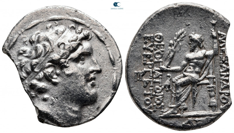 Seleukid Kingdom. Antioch on the Orontes. Alexander I Balas 152-145 BC. Dated SE...