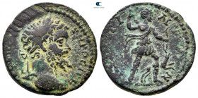 Arkadia. Mantineia. Septimius Severus AD 193-211. Assarion Æ