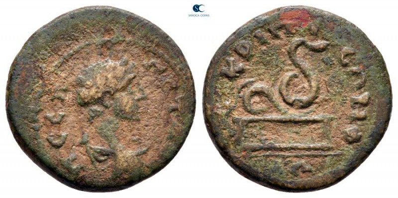 Bithynia. Kretia - Flaviopolis. Geta, as Caesar AD 198-209. 
Bronze Æ

18 mm,...