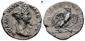 Diva Marciana AD 112. Rome. Denarius AR