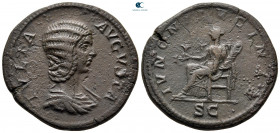 Julia Domna. Augusta AD 193-217. Rome. Sestertius Æ