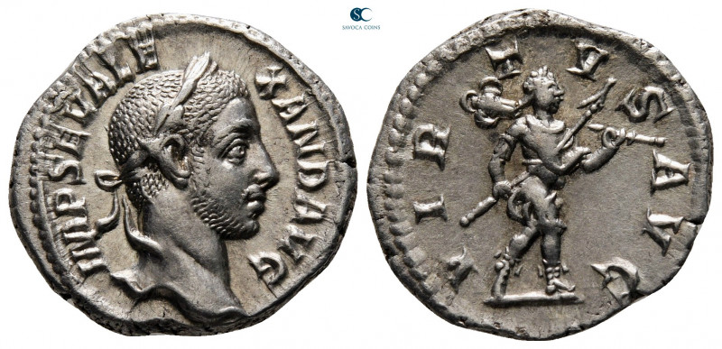 Severus Alexander AD 222-235. Rome
Denarius AR

19 mm, 3,24 g

IMP SEV ALEX...