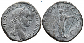 Severus Alexander AD 222-235. Struck AD 231. Rome. Sestertius Æ