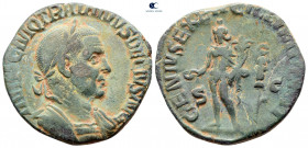 Trajan Decius AD 249-251. Rome. Sestertius Æ