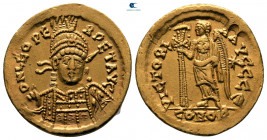 Leo I AD 457-474. Constantinople. 5th officina. Solidus AV