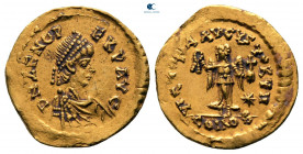 Zeno, second reign AD 476-491. Constantinople. Tremissis AV