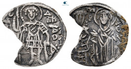 Andronicus III Paleologus AD 1328-1341. Constantinople. Half Basilikon AR