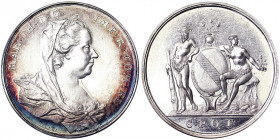 Austria. Austria Maria Theresia, Holy Roman Empress (1740-1780) Medal n.d. S.P.Q.F. Opus: T.V.B. Ø 28,5 mm. Ag. 7.40 g. F.STGL