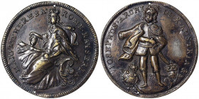 Austria. Austria Joseph II (1765-1790) Medal 1765 Mocking medal. Ø 41 mm. Holed. Ae. Julius 1626. 14.52 g. SS+