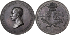 Austria. Austria Francis II, Holy Roman Emperor (1792/1806-1835) Medal 1815 Homage in Milan. Ø 30,5 mm. Cu. 14.35 g. STGL