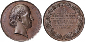 Austria. Austria Ferdinand I (1835-1848) Medal 1843 Meeting of German doctors and naturalists in Graz. Opus: I. Cesar. Ø 49 mm. Ae. Hauser 92. 60.20 g...