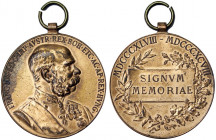 Austria. Austria Franz Joseph I (1848-1916) Commemorative medal 1848-1908 (60th anniversary of reign) 1908 Ø 34 mm. Ae. 20.12 g. SS