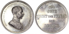 Austria. Austria Franz Joseph I (1848-1916) Medal n.d. Prize medal for good breeding and care of horses, Ø 34 mm. Ag. 17.92 g. VZGL+