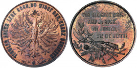 Austria. Austria Franz Joseph I (1848-1916) Medal n.d. Tyrolean motto. Ø 38 mm. Ae. 17.50 g. VZGL