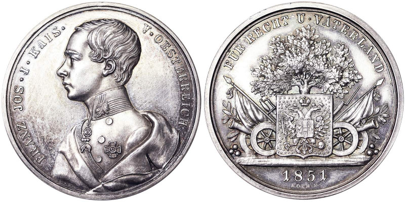 Austria. Austria Franz Joseph I (1848-1916) Medal 1851 For your homeland. Opus: ...